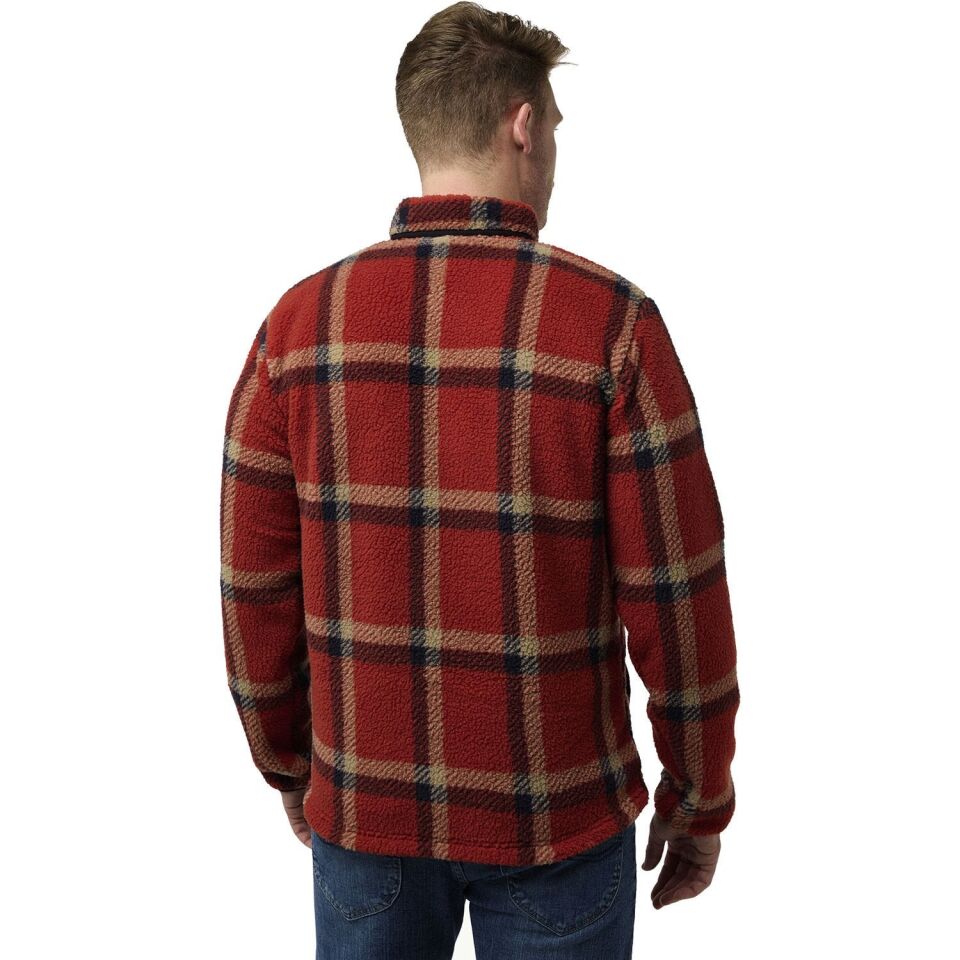 Jack Wolfskin Felslicht Check Erkek Polar Kırmızı - L