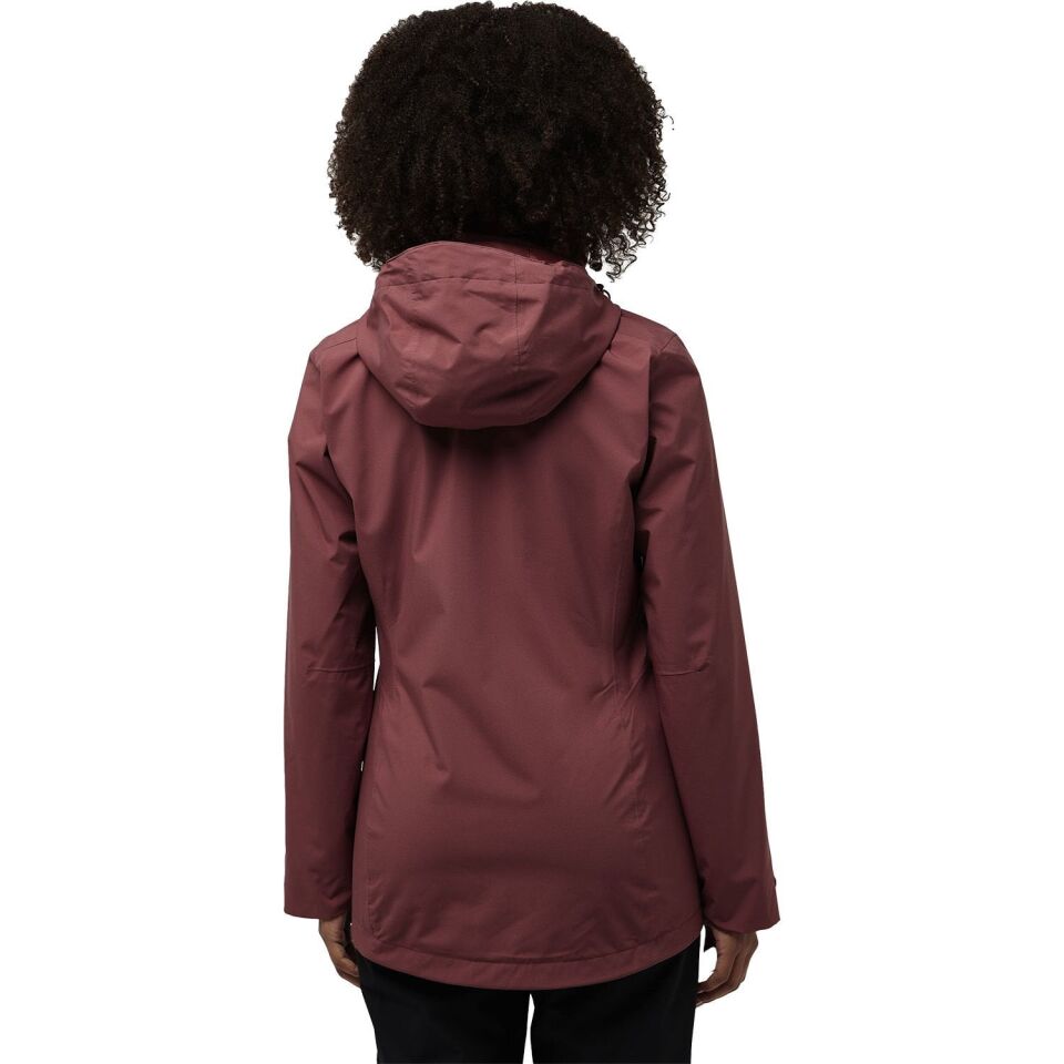 Jack Wolfskin Rotwand 3in1 Kadın Ceket Kırmızı - S