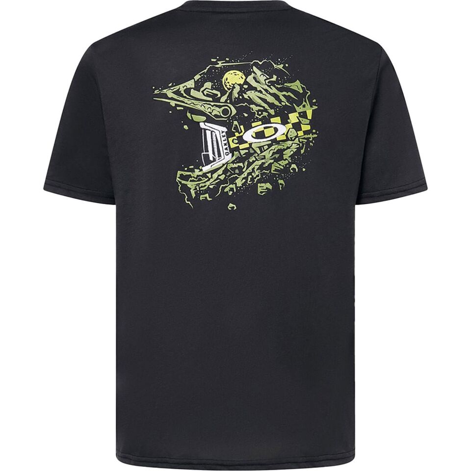 Oakley Finish Line Crew Tee Erkek T-Shirt Siyah - M