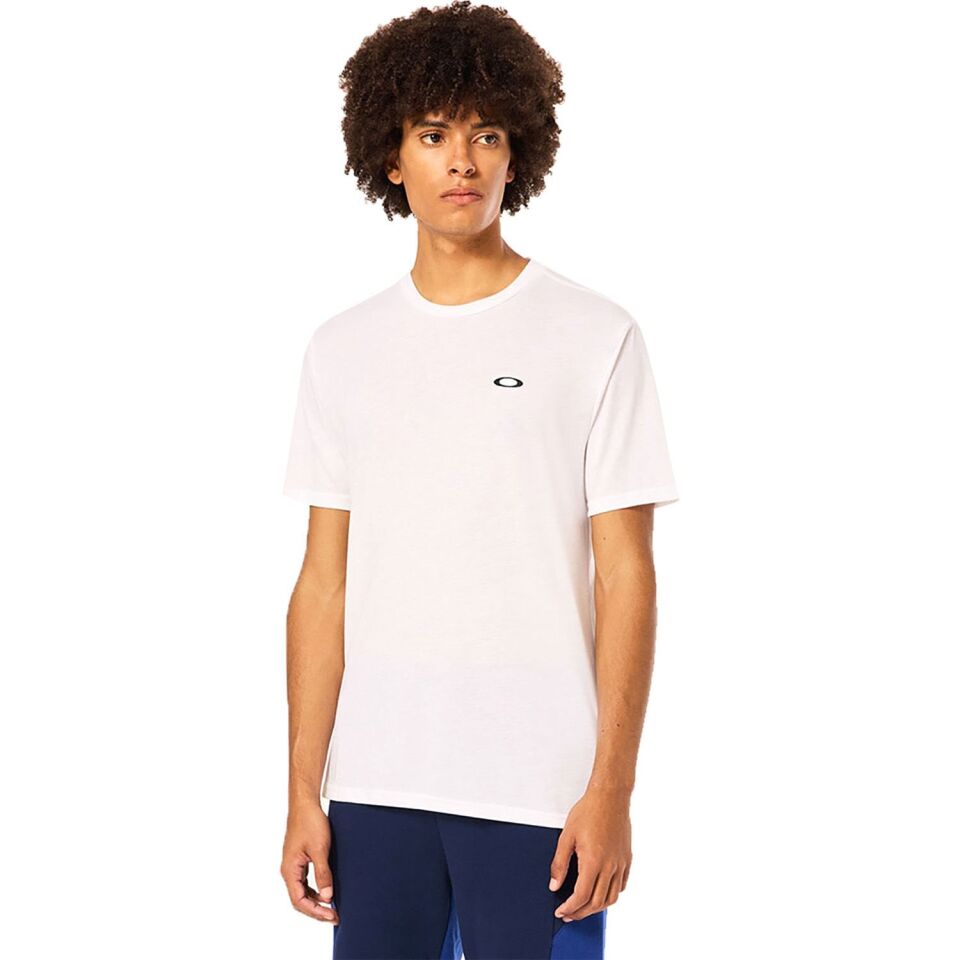 Oakley Finish Line Crew Tee Erkek T-Shirt Beyaz - M