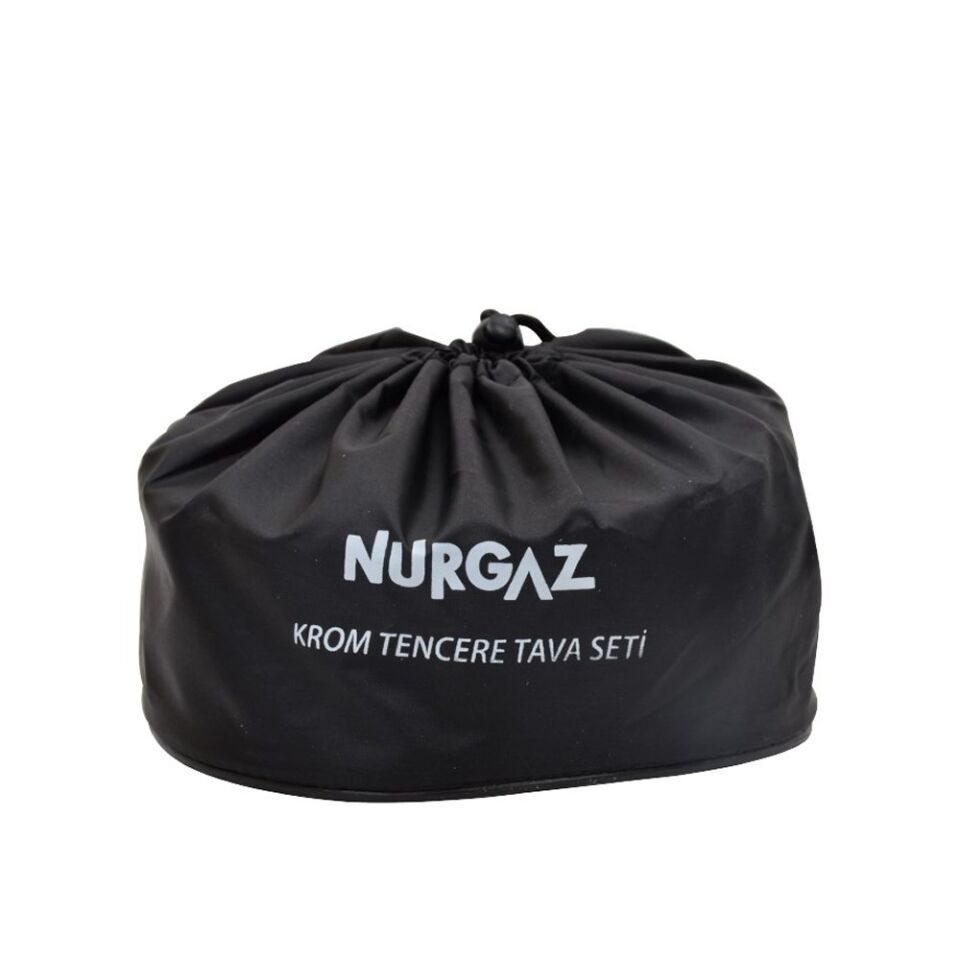 Nurgaz Krom Tencere Tava Seti
