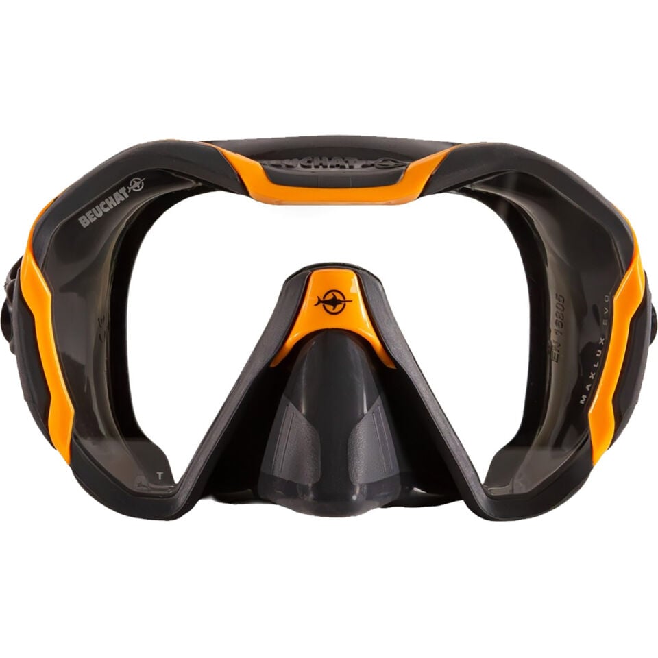 Beuchat Maxlux Evo Mask Dalış Maskesi - Neon Orange