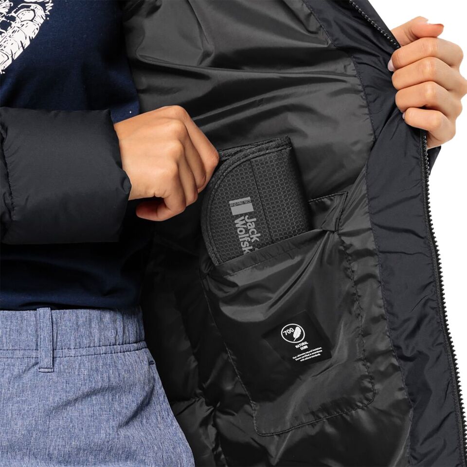 Jack Wolfskin Frozen Palace Coat Kadın Ceket Siyah - S