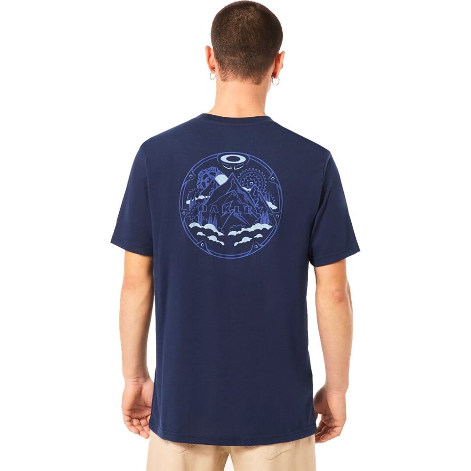 Oakley Rings Mountain Tee Erkek T-Shirt Lacivert - S