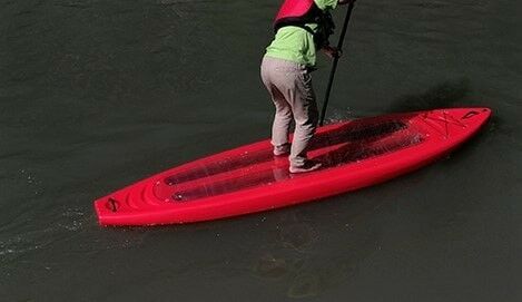 WİNNER KAYAK VUE-4 TRANSPARENT SUP (1 PERSON) KIRMIZİ