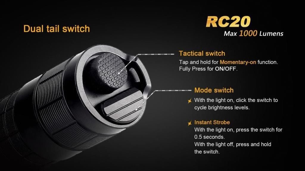 FENİX RC20 MAX 1000 LÜMEN ŞARJLI LED FENER