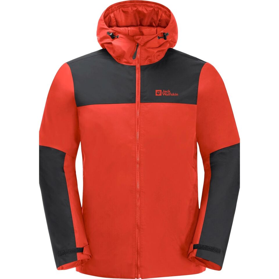Jack Wolfskin Jasper Insulated Erkek Ceket Kırmızı-Siyah - S