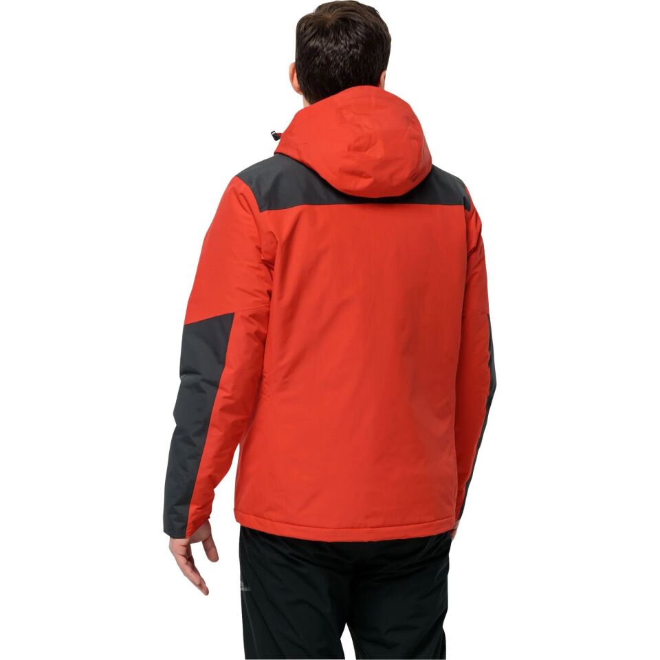 Jack Wolfskin Jasper Insulated Erkek Ceket Kırmızı-Siyah - S