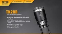 FENİX TK20 R TACTİCAL 2016  EL FENERİ 1000 LÜMENS