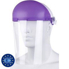Apnea Face Shield Koruyucu Yüz Siperliği CE ve EN 166 Belgeli Lila