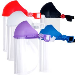 Apnea Face Shield Koruyucu Yüz Siperliği CE ve EN 166 Belgeli Lila