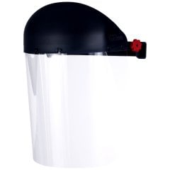 Apnea Face Shield Koruyucu Yüz Siperliği CE ve EN 166 Belgeli Siyah