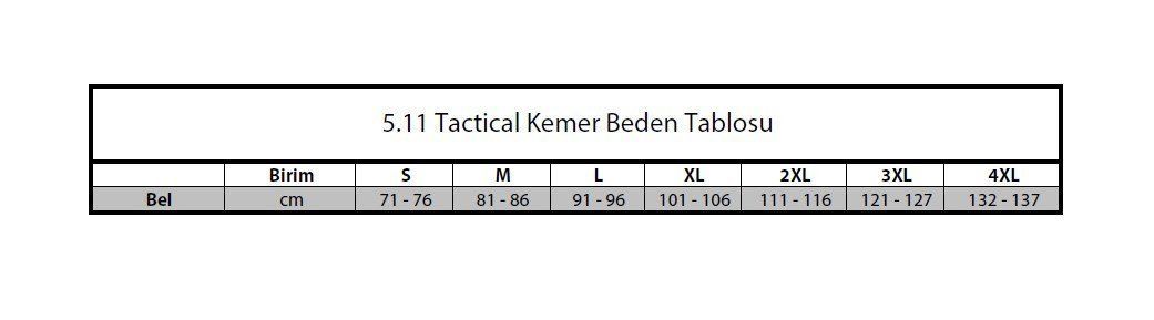5.11 CIFT TARAFLI YESIL KEMER XL