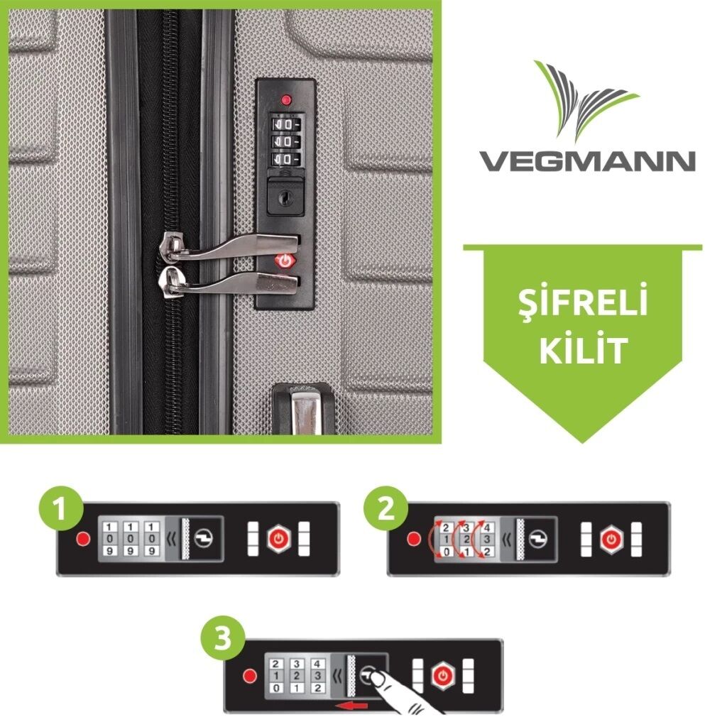 Vegmann Dynamic Siyah Valiz M - Siyah