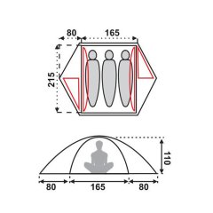 Fjord Nansen Veig Pro III 3 Kişilik Kamp Çadırı