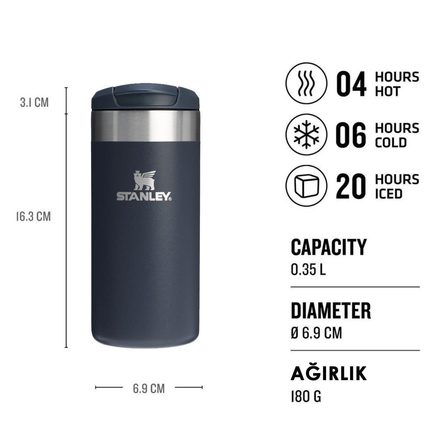 Stanley The AeroLight Transit 0,35L Termos Bardak