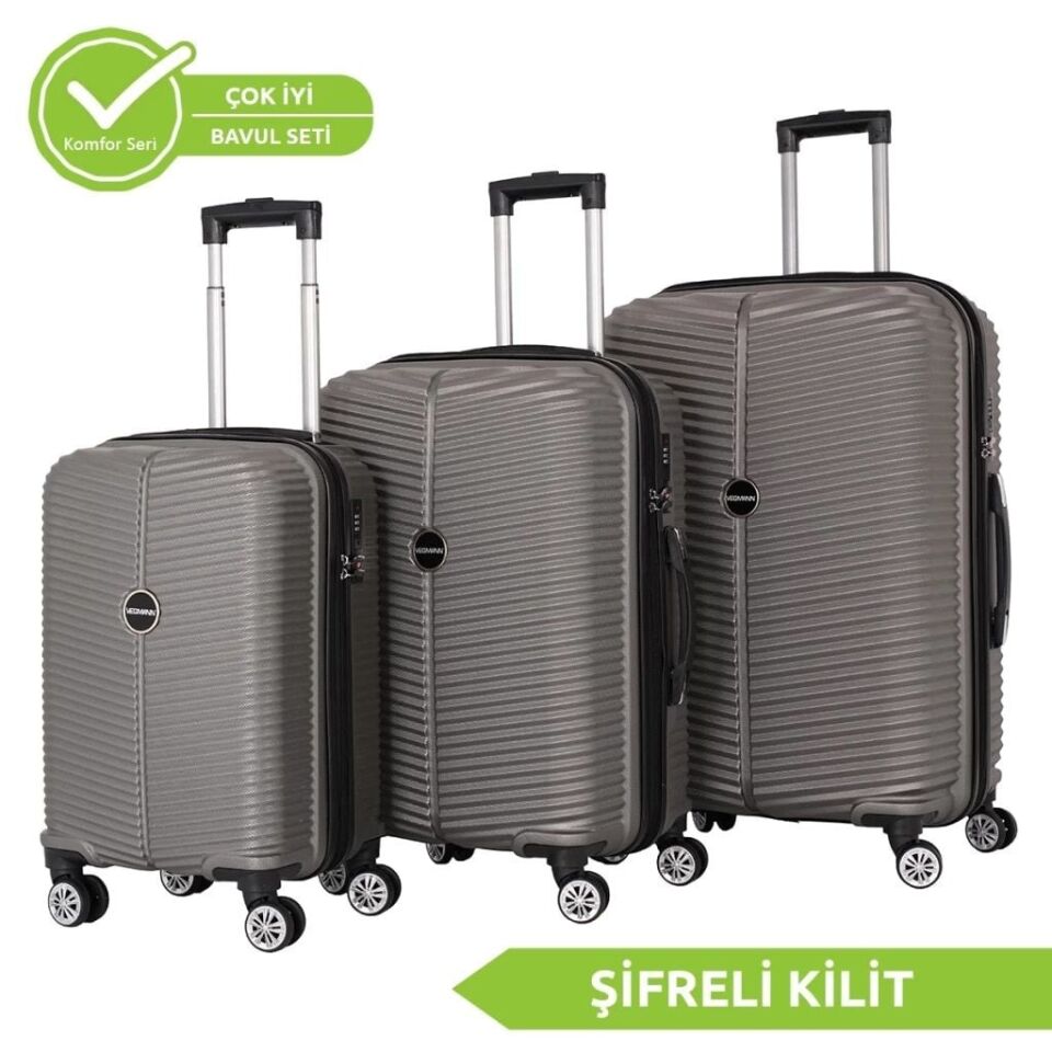 Vegmann Dynamic Gri Valiz S - Metalik Gri