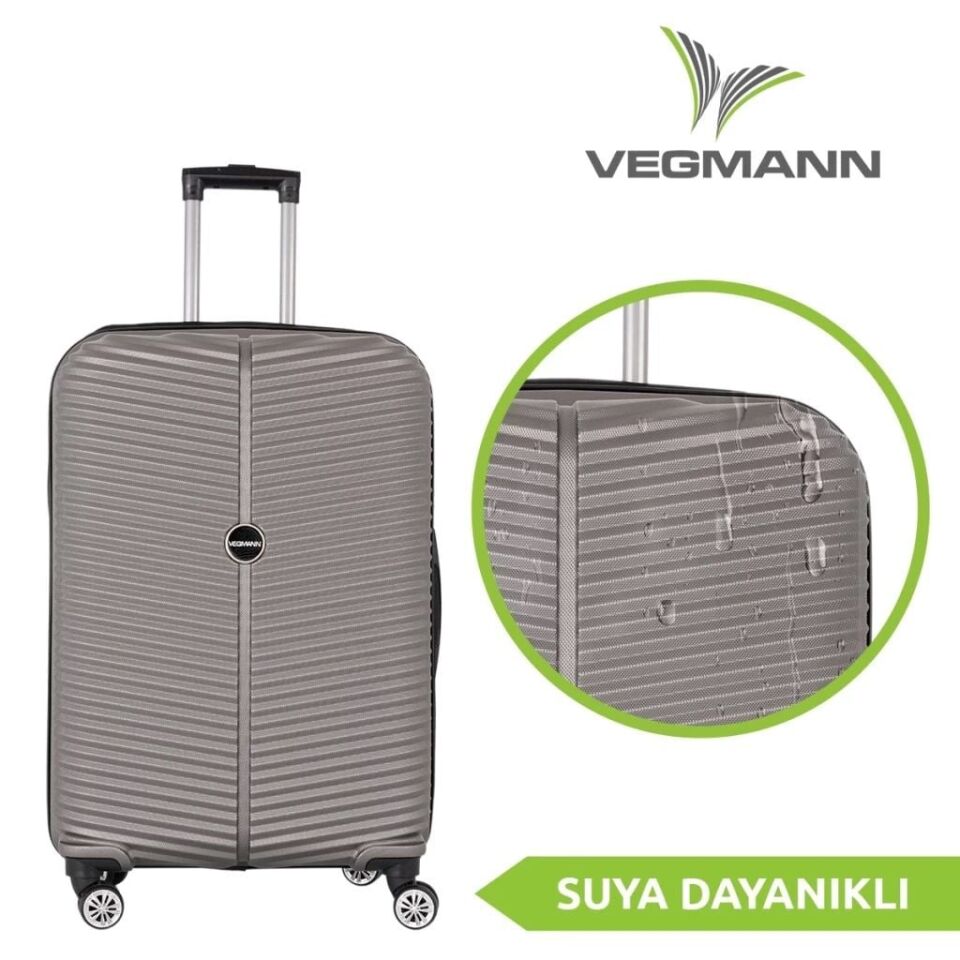 Vegmann Dynamic Gri Valiz S - Metalik Gri