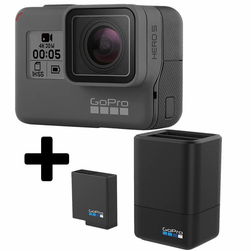 GoPro Hero 5 Black + İkili Şarj Cihazı Set