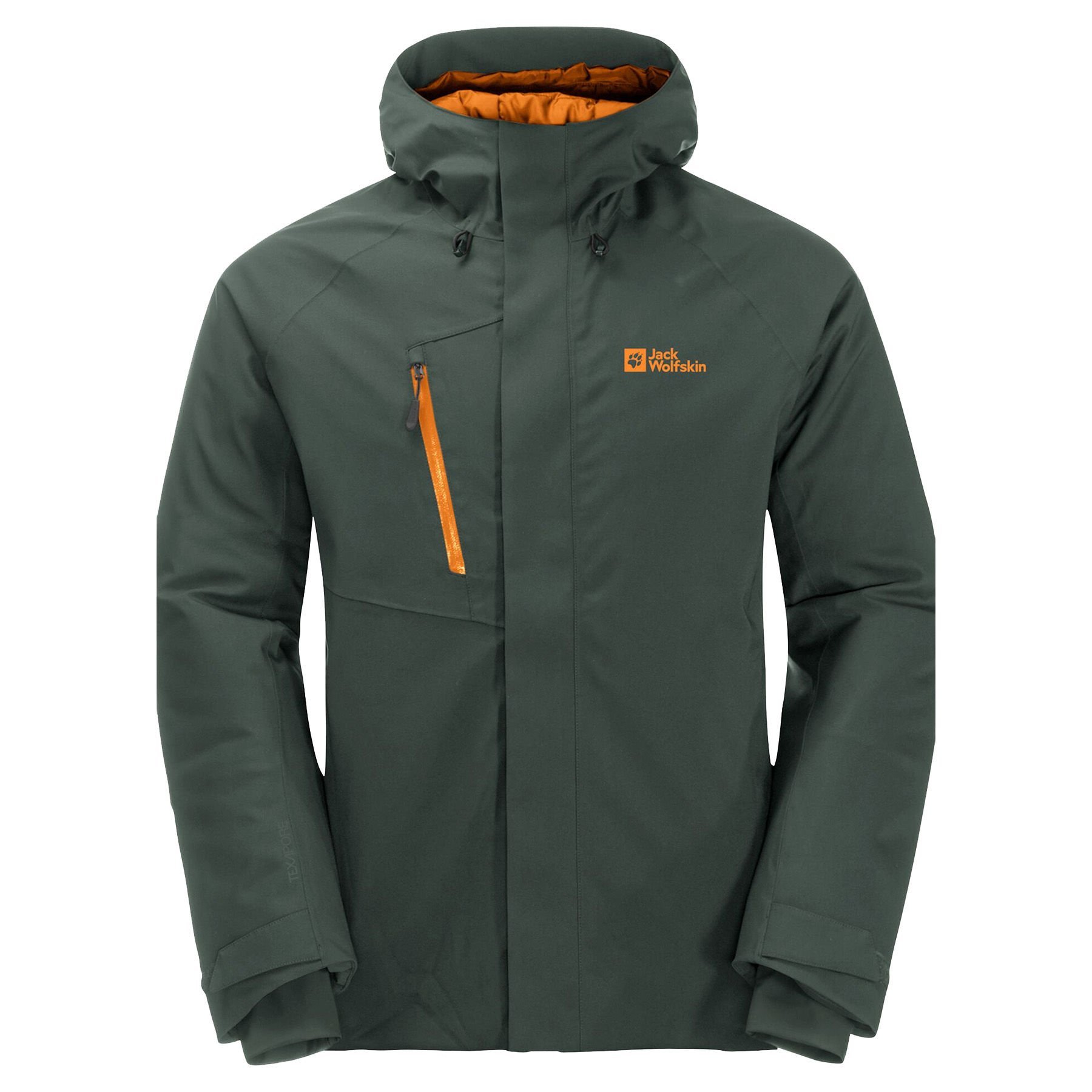 Jack Wolfskin Troposphere Erkek Ceket haki-siyah - XXXL