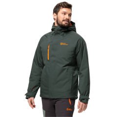 Jack Wolfskin Troposphere Erkek Ceket haki-siyah - XXXL