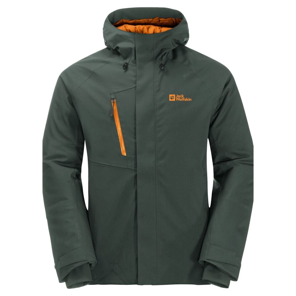 Jack Wolfskin Troposphere Erkek Ceket haki-siyah - L