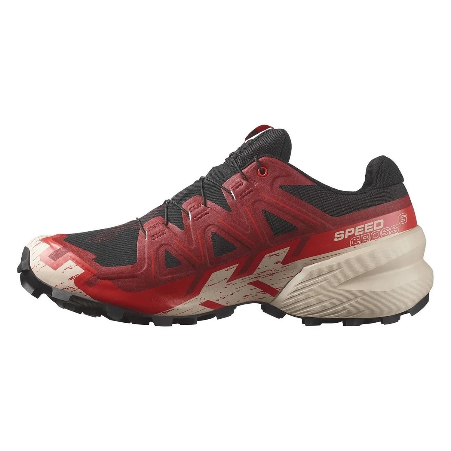 Salomon Speedcross 6 Gore-Tex Erkek Ayakkabı Kırmızı-Siyah - 44