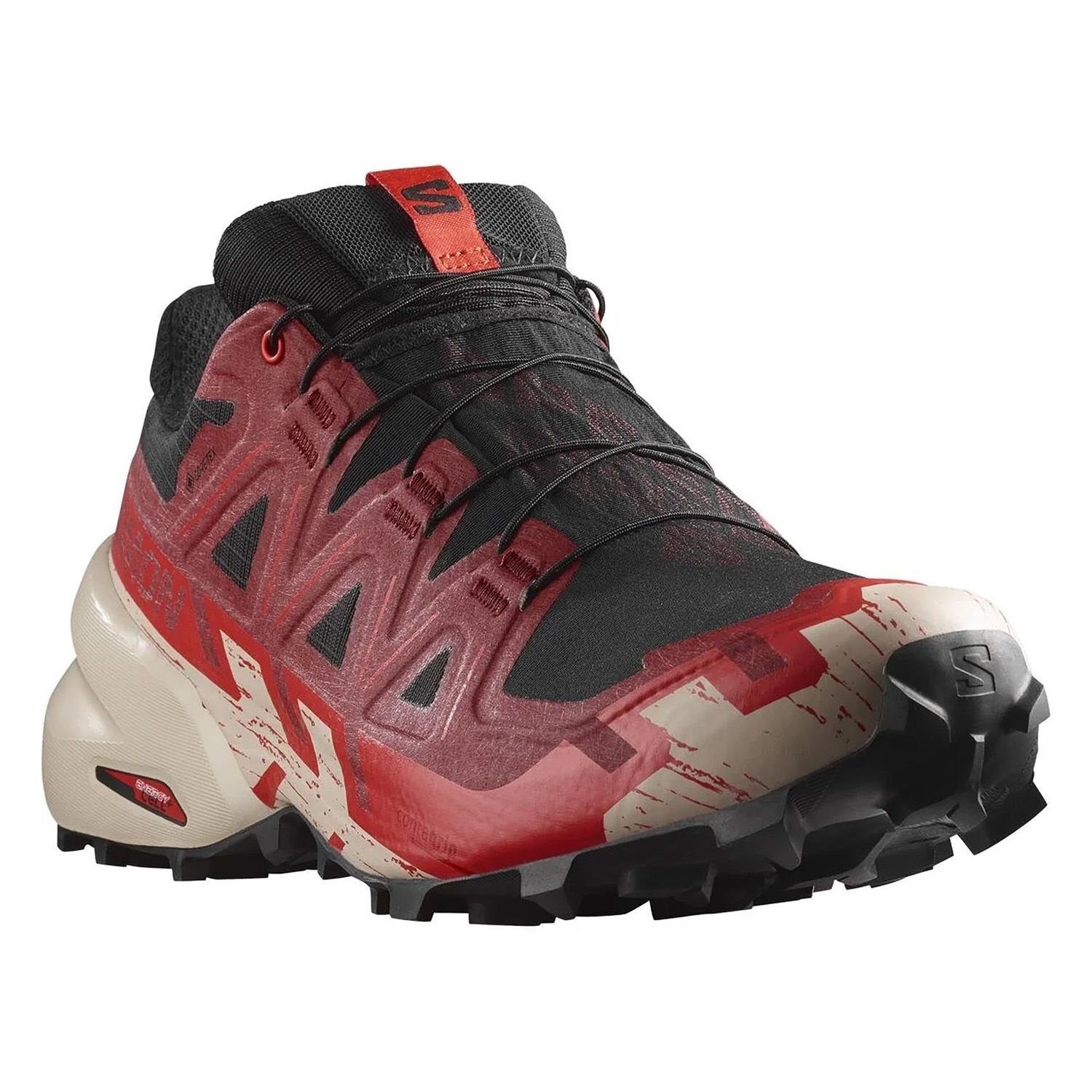 Salomon Speedcross 6 Gore-Tex Erkek Ayakkabı Kırmızı-Siyah - 44