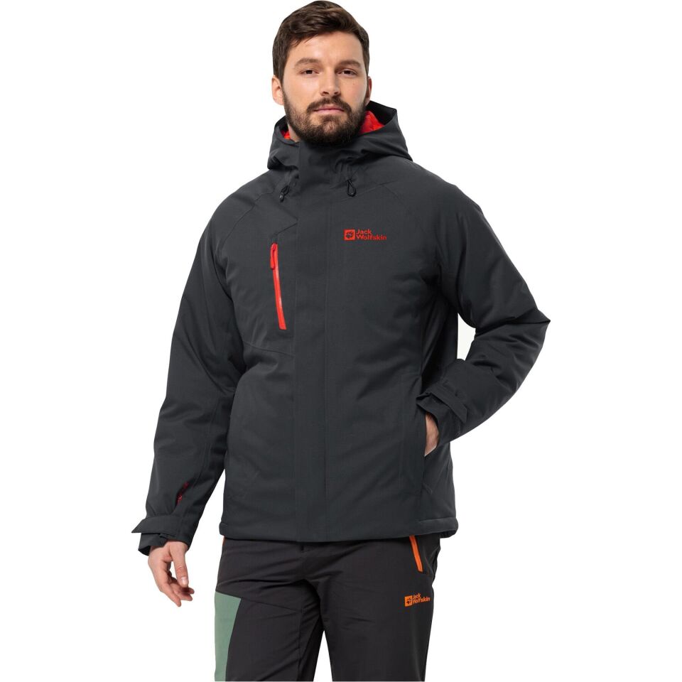 Jack Wolfskin Troposphere Erkek Ceket lacivert-turuncu - M