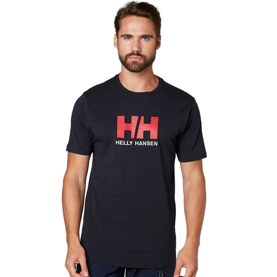 Helly Hansen Logo Erkek T-Shirt Lacivert - L