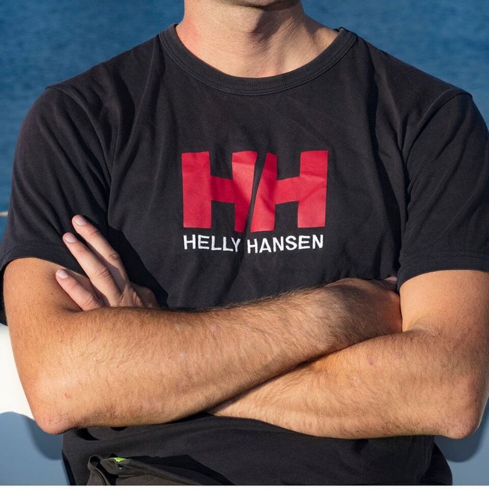 Helly Hansen Logo Erkek T-Shirt Lacivert - L