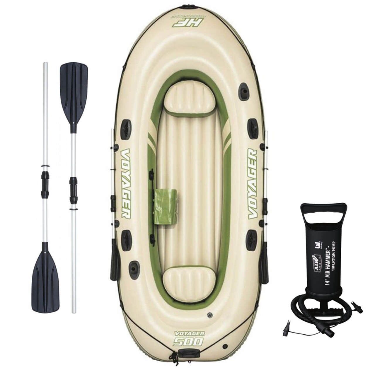 Bestway Voyager 500 Şişme Tabanlı Bot Kürek ve Pompa Hediyeli
