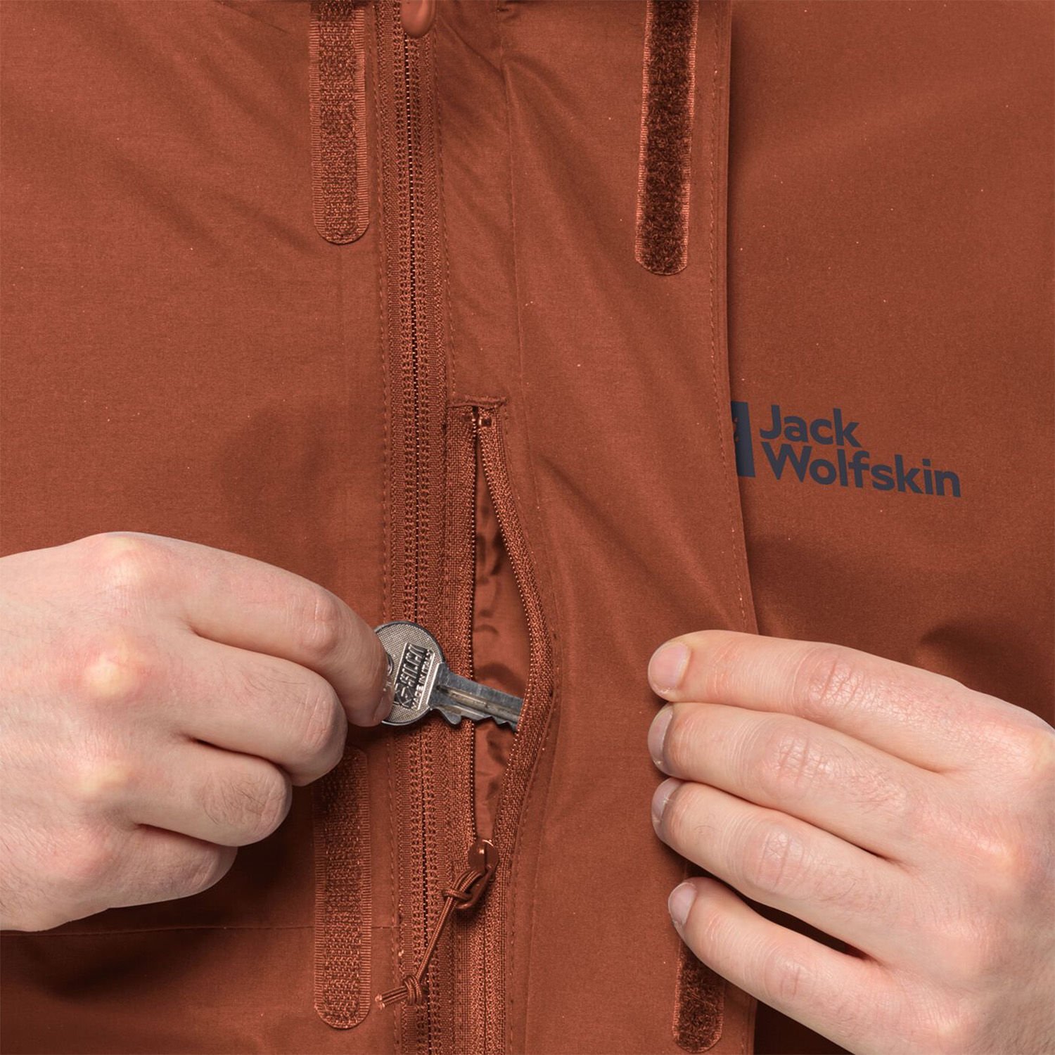Jack Wolfskin Luntal 3in1 Erkek Ceket Kahverengi - S