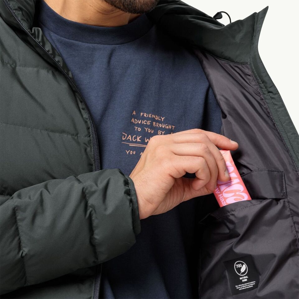 Jack Wolfskin Colonius Erkek Ceket KOYU YEŞİL - S