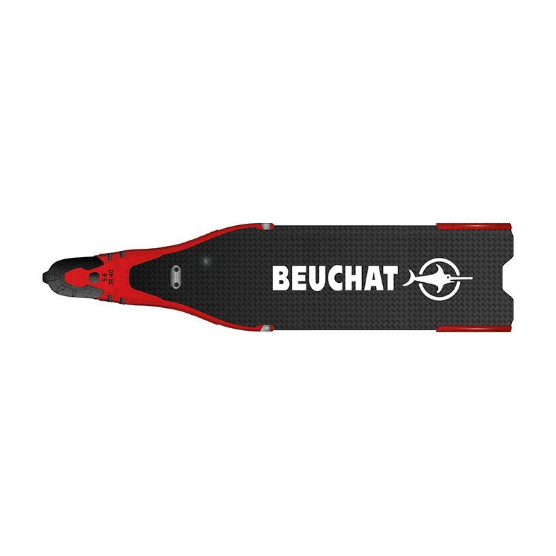 BEUCHAT Palet Kapalı LIBECCIO ELITE Carbon Siyah/Kırmızı