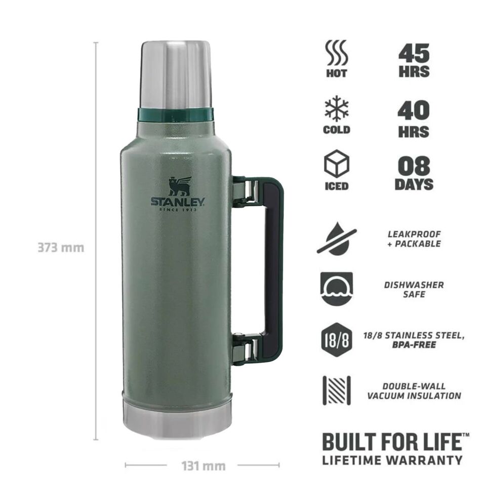 Stanley The Legendary Classic Bottle 1.9L Termos Yeşil - 1,9 Litre
