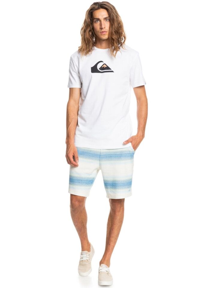 Quiksilver Comp Logo SS Erkek T-Shirt Beyaz - L