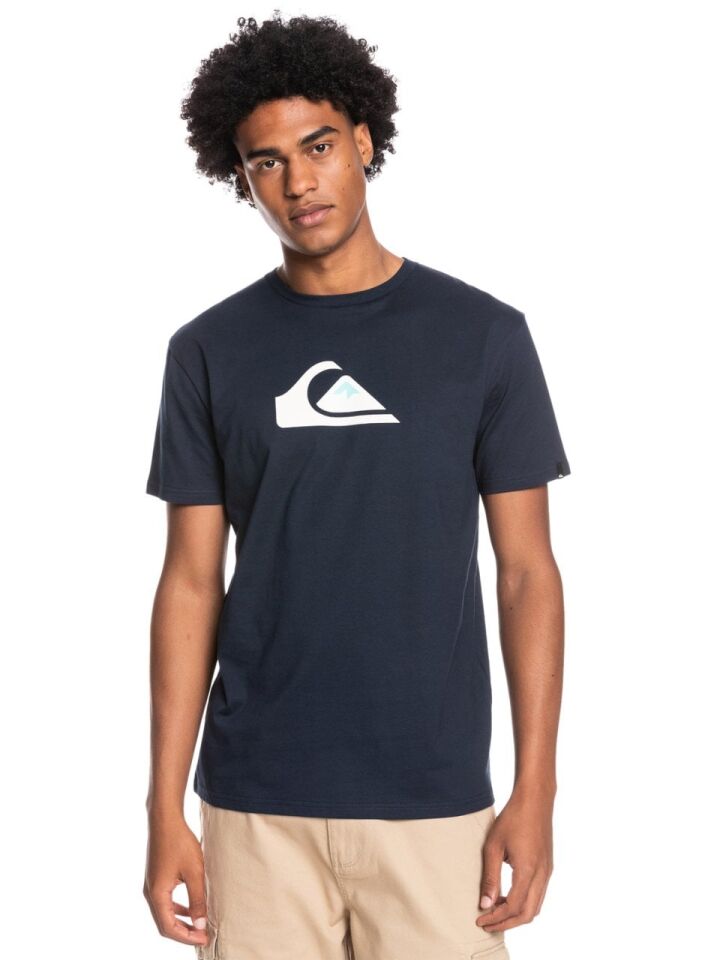 Quiksilver Comp Logo SS Erkek T-Shirt Siyah - S