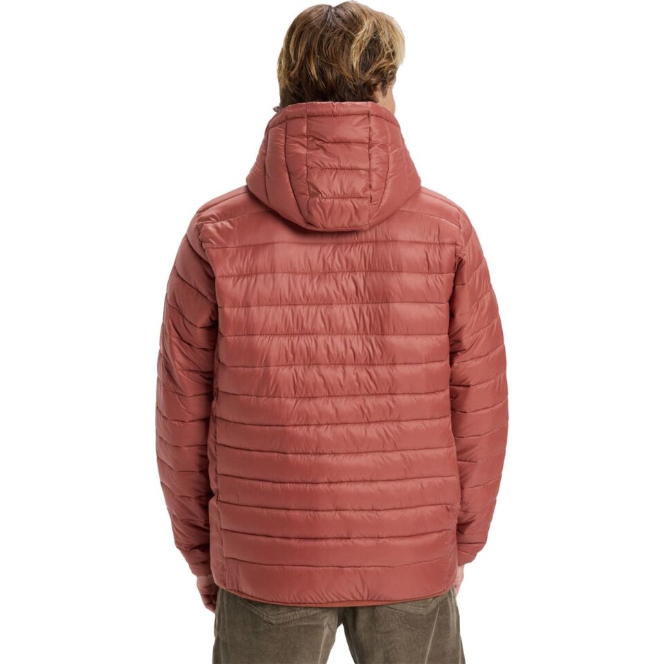 Quiksilver Scaly Insulated Hooded Erkek Ceket Kırmızı - L