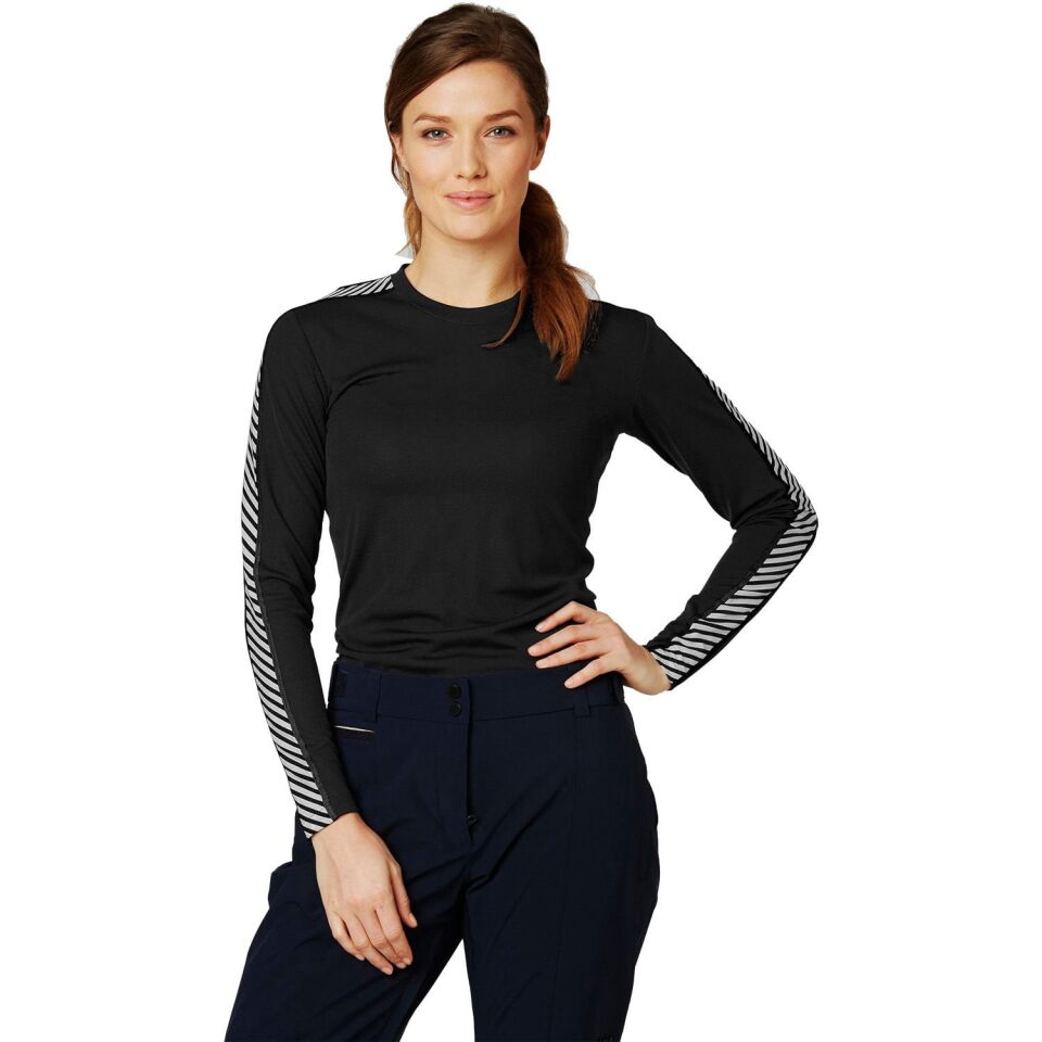 Helly Hansen HH Lifa Crew LS Kadın İçlik Siyah - M
