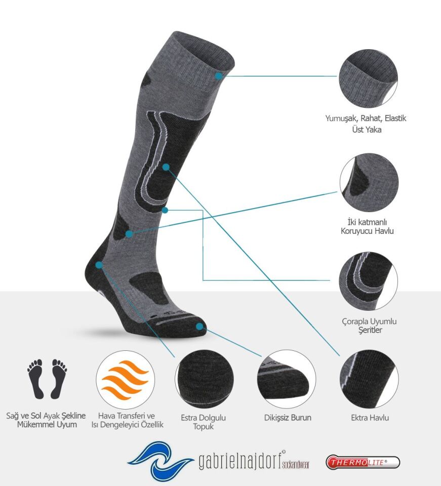 Najdorf Drammen-gw Thermolite Extreme Trekking Çorap