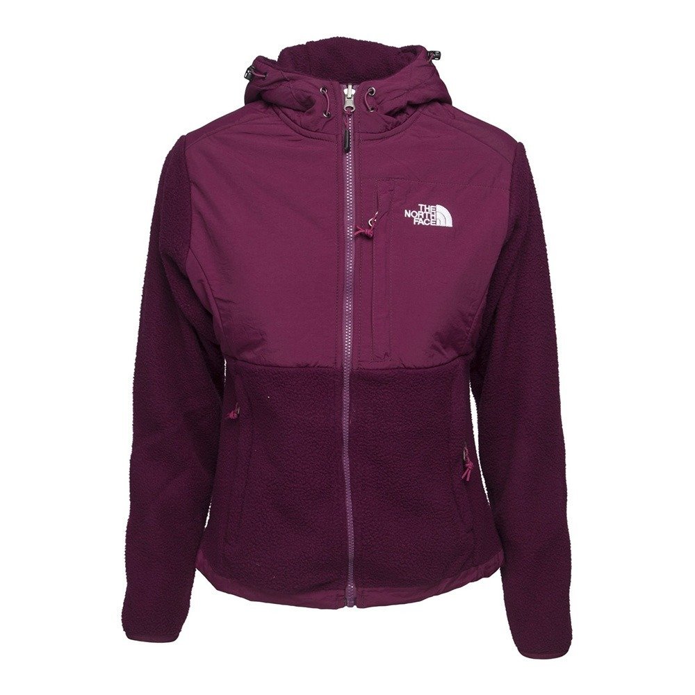 The North Face W Masonic Hoodie Wind Full Zip Polar Jacket Bordo - M