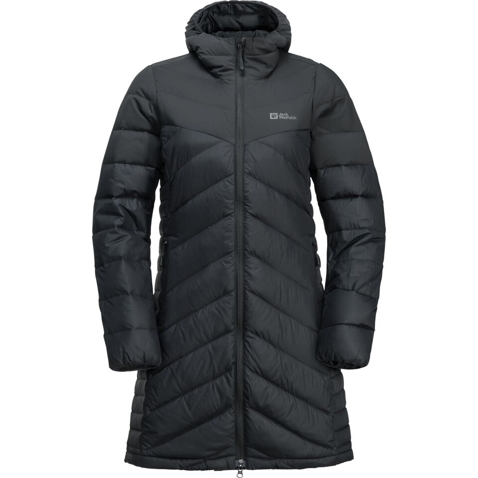 Jack Wolfskin Tundra Down Coat Kadın Ceket Siyah - XS