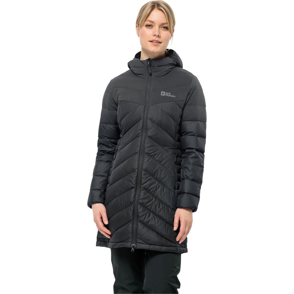 Jack Wolfskin Tundra Down Coat Kadın Ceket Siyah - XS