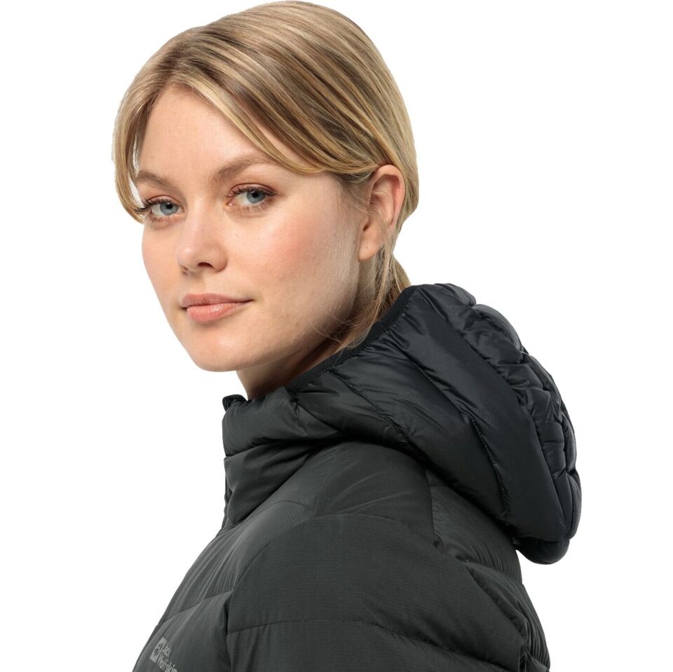 Jack Wolfskin Tundra Down Coat Kadın Ceket Siyah - XS