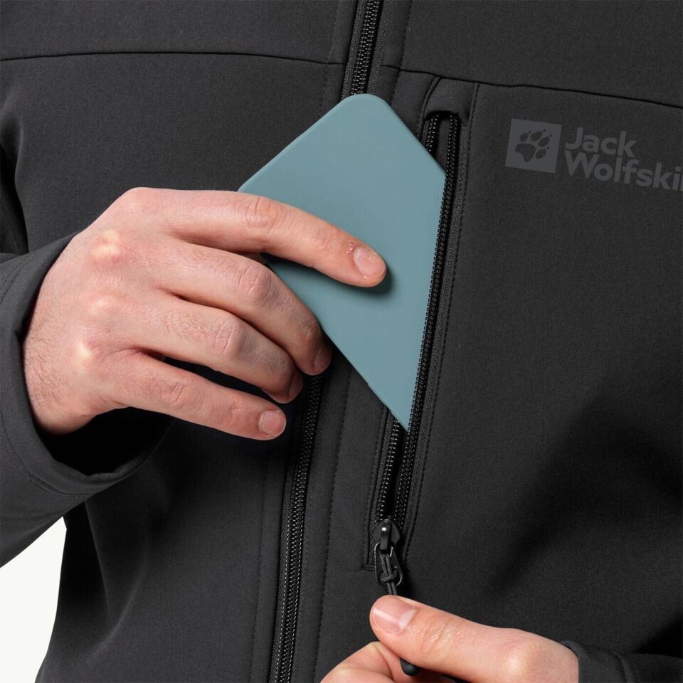 Jack Wolfskin Whirlwind Men Erkek Ceket Siyah - M