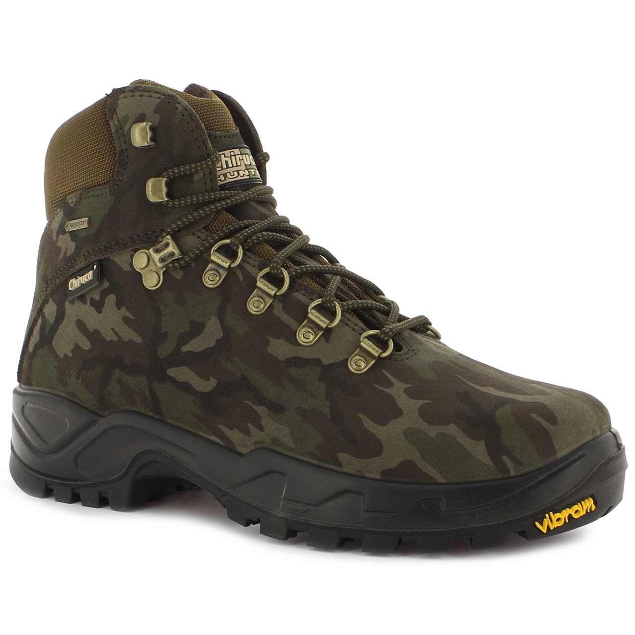 Chiruca Camo 21 Gore-Tex® Vibram® Cordura® Outdoor ve Avcı Botu Made in Europe Kamuflaj - 43