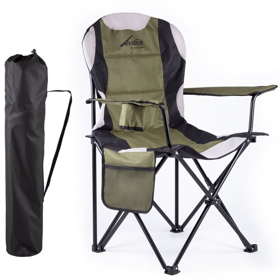 Evolite Nature Katlanabilir Kamp Sandalyesi Haki