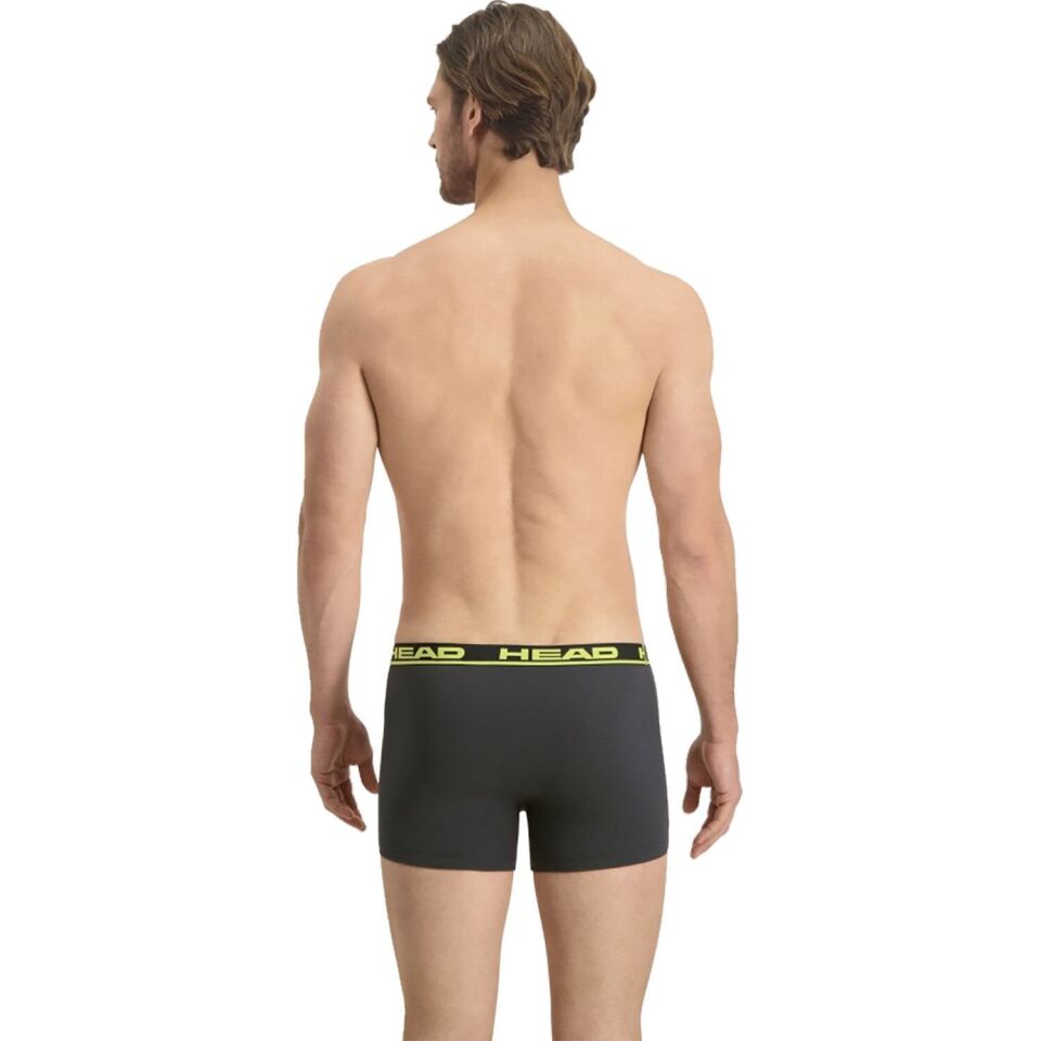 Head Basic 2P İkili Erkek Boxer Antrasit - M
