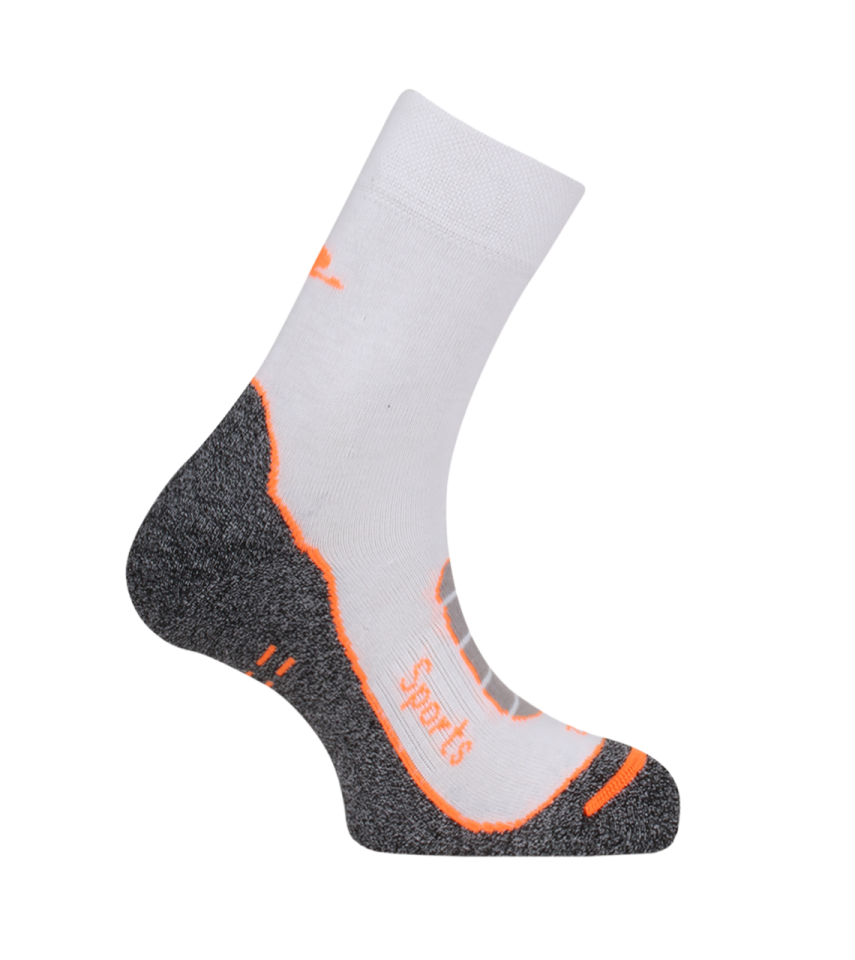 Najdorf Flam-wog Coolmax Extreme Trekking Çorap M - Beyaz-Turuncu-Gri